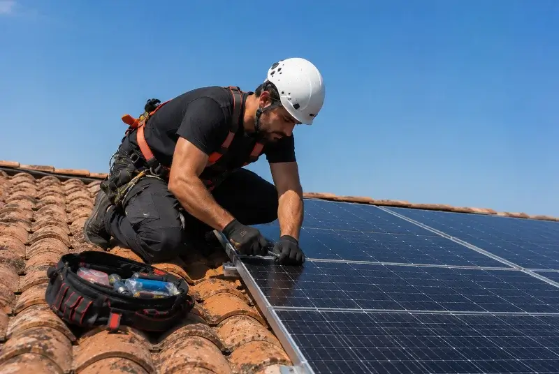 Maintenance et monitoring de panneaux solaires à Collonges