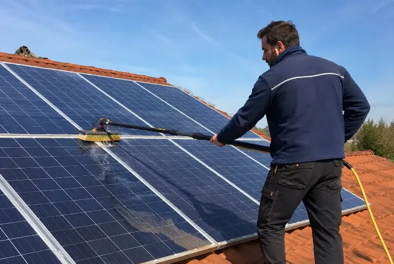 Nettoyage et entretien de panneaux solaires à Collonges